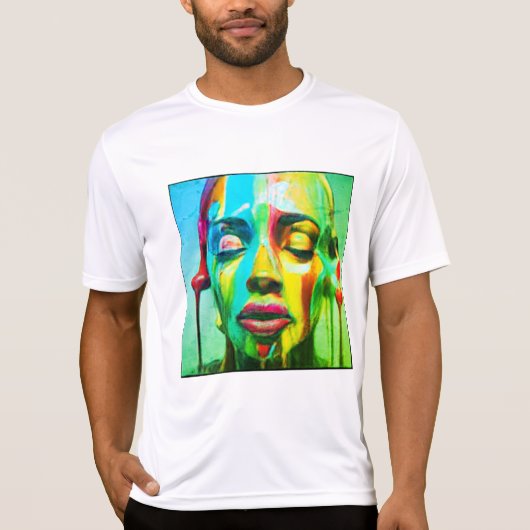 playera  ligera en blanco tシャツ (正面)