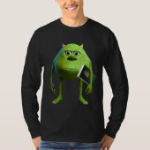 Playera Manga Larga Mike Wazowski con Biblia Tシャツ (正面)