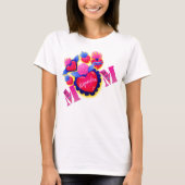 Playera "MOM Corazón Mexicano" – Editable nombre Tシャツ (正面)