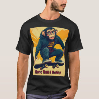 Playera monkey skater  tシャツ