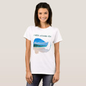 playera ola de agua y peces, fluye como el agua tシャツ (正面フル)