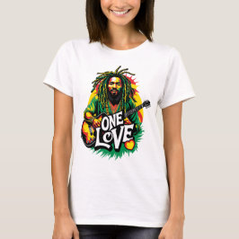 Playera One Love el Rey del Reggae Tシャツ