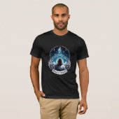 Playera oscura básica para hombre tシャツ (正面フル)