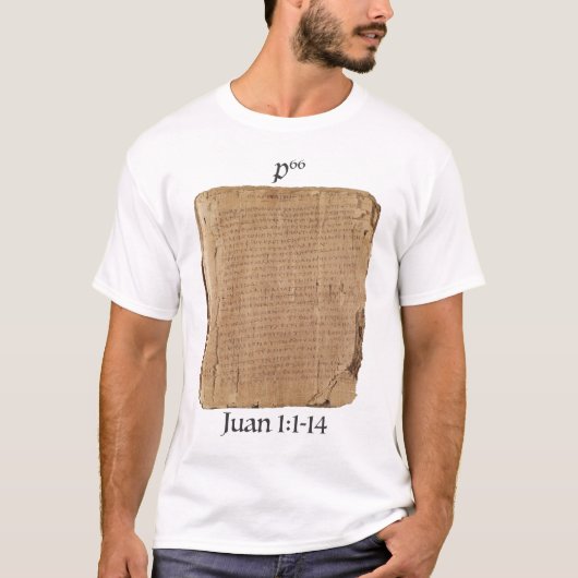 Playera P66 Jn 1:1-14 Tシャツ (正面)