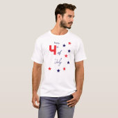 playera para hombre para el día de 4 de julio tシャツ (正面フル)