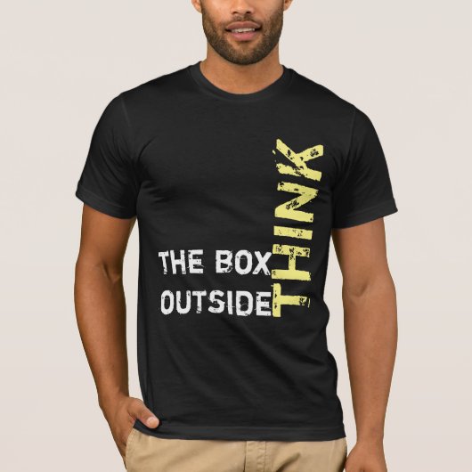 Playera piensa fuera de la caja tシャツ (正面)