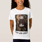 Playera punto de jersey para niña tシャツ (正面)