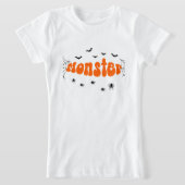 Playera Retro Groovy Halloween Spooky VibesT-Shirt Tシャツ (レイダウン)