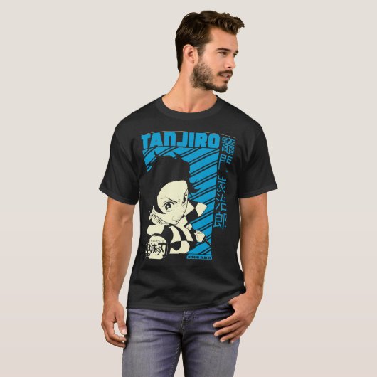 Playera - Tanjiro - Sublimanic Tシャツ (正面フル)