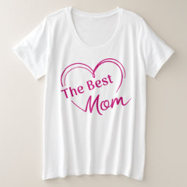 Playera  The Best Mom プラスサイズTシャツ