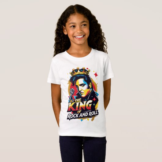 Playera  The King of Rock and Roll Tシャツ (正面フル)