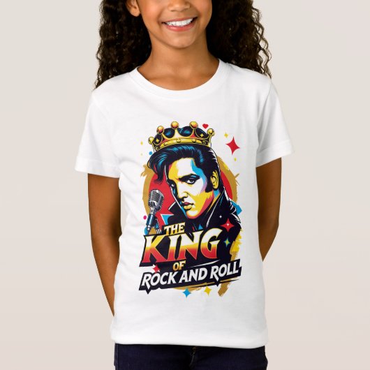 Playera  The King of Rock and Roll Tシャツ (正面)