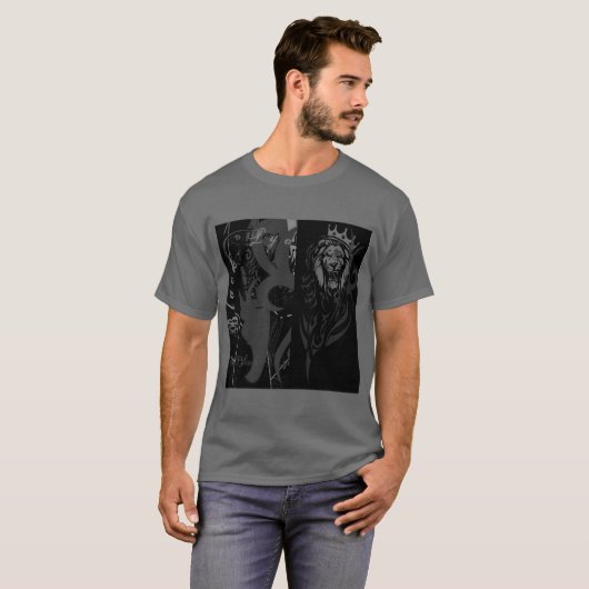 Playera Tshirt Black Lyon brabus music studio 19 4 Tシャツ (正面フル)