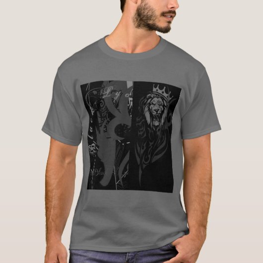 Playera Tshirt Black Lyon brabus music studio 19 4 Tシャツ (正面)