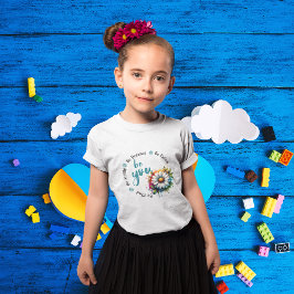 Playera Watercolor Flower Design and Motivacional Tシャツ