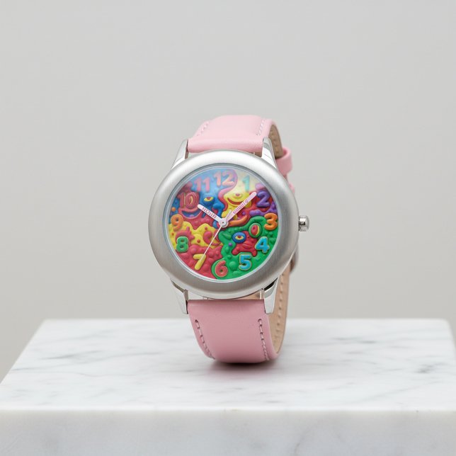 Playful 3D Cute Blue Robot Watch for Kids Birthday 腕時計 (クリエイターアップロード済み)