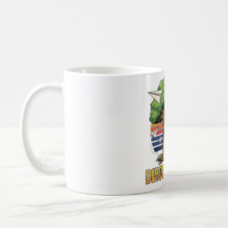 Playful 80s Dino Hugging Tree Tee – Eco-Friendly ' コーヒーマグカップ