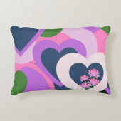 Playful Abstract Heart Accent Pillow アクセントクッション (正面)