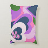 Playful Abstract Heart Accent Pillow アクセントクッション (裏面(縦))