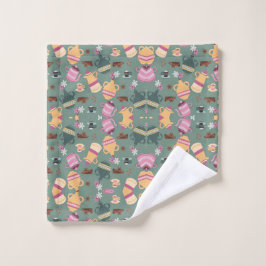 Playful and vibrant towel ウォッシュタオル