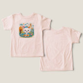 Playful animal project of children's t-shirt (デザイン正面&裏面)