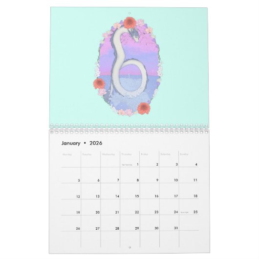 Playful Animals Calendar カレンダー (1月 2026)