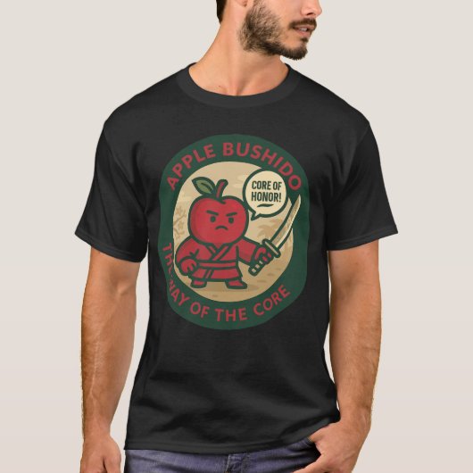 Playful Apple Samurai Discipline Tシャツ (正面)