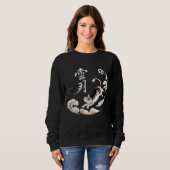 Playful Asian Cat Soccer for Pet Loving Sports Fan スウェットシャツ (正面フル)