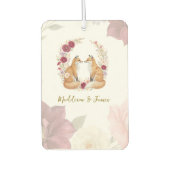 Playful Autumn Fox Wedding カーエアーフレッシュナー (正面)