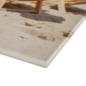 Playful Birds Personalized Glass Cutting Board カッティングボード (角)