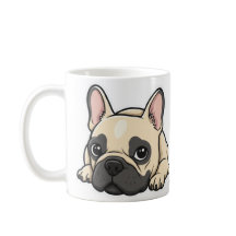 Playful Black and White Handwritten French Bulldog
