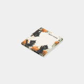  Playful Black Cat with Pumpkin-Inspired Orange ポストイット (アングル)