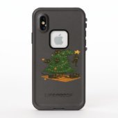 Playful Black Cats Wrecking Christmas Tree – Funny LifeProof iPhoneケース (裏面)
