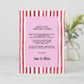 Playful & Bright Modern Wedding Thank You Card サンキューカード (スタンド正面)