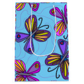 Playful Butterflies ミディアムペーパーバッグ (裏面)