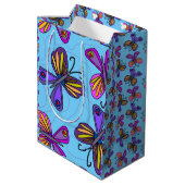 Playful Butterflies ミディアムペーパーバッグ (裏面アングル)