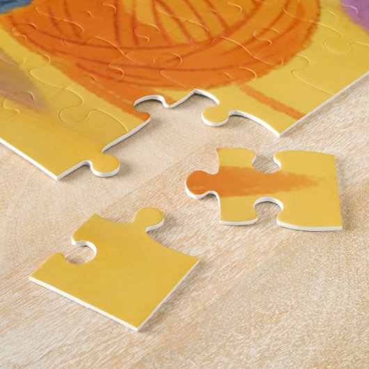 Playful Calico Cat Puzzle  ジグソーパズル (側面)