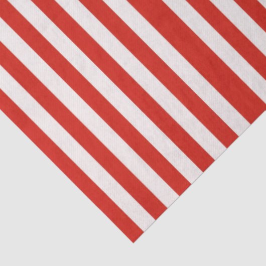 Playful Candy Cane Red Stripes Christmas  薄葉紙 (詳細)