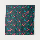 Playful Capybara in the Forest – Tropical Seamless タペストリー (正面)