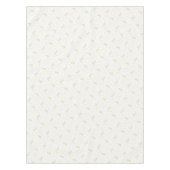 Playful Cat and Yarn Ball Pattern Light Beige テーブルクロス (正面)