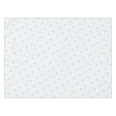 Playful Cat and Yarn Ball Pattern Light Blue テーブルクロス (正面(横))