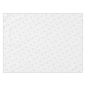 Playful Cat and Yarn Ball Pattern Light Gray テーブルクロス (正面(横))
