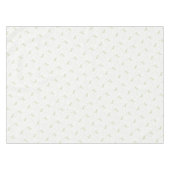 Playful Cat and Yarn Ball Pattern Light Sage Green テーブルクロス (正面(横))