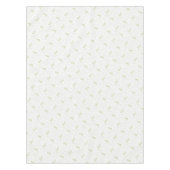 Playful Cat and Yarn Ball Pattern Light Sage Green テーブルクロス (正面)