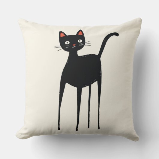 Playful Cat Decorative Cushion クッション (正面)