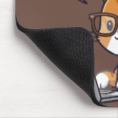 Playful Cat Design Custom Name Mouse Pad マウスパッド (コーナー)