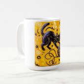 Playful Cat Yarn Ball コーヒーマグカップ (正面左)