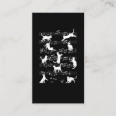 Playful Cats Funny Musician Cat Owner Humor 名刺 (正面)