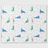 Playful Cats Purrfect Birthday Party ラッピングペーパー (フラット)