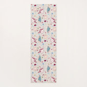 Playful Christmas Cats with Yarn and Holiday Motif ヨガマット (裏面)